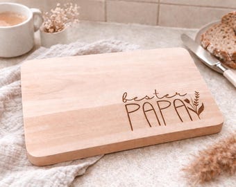 Geschenk zum Vatertag, Geburtstagsgeschenk für Papa, Frühstücksbrettchen Holz, Geschenk Vatertag Ideen,  Papa Geschenk, Bester Papa