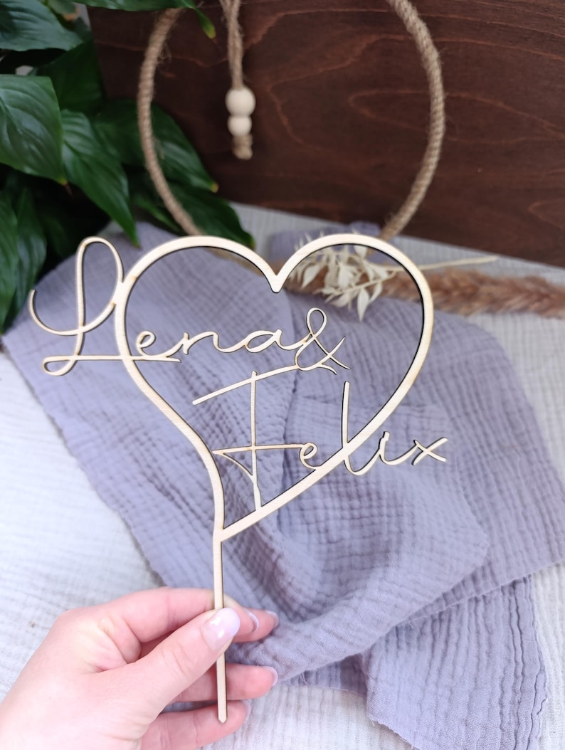 Caketopper Hochzeit, Hochzeitstorte Deko, Cake Topper Hochzeit, Torten Deko Hochzeit, Deko Hochzeit, Elegante Hochzeitstorte, Torten Deko imagem 13
