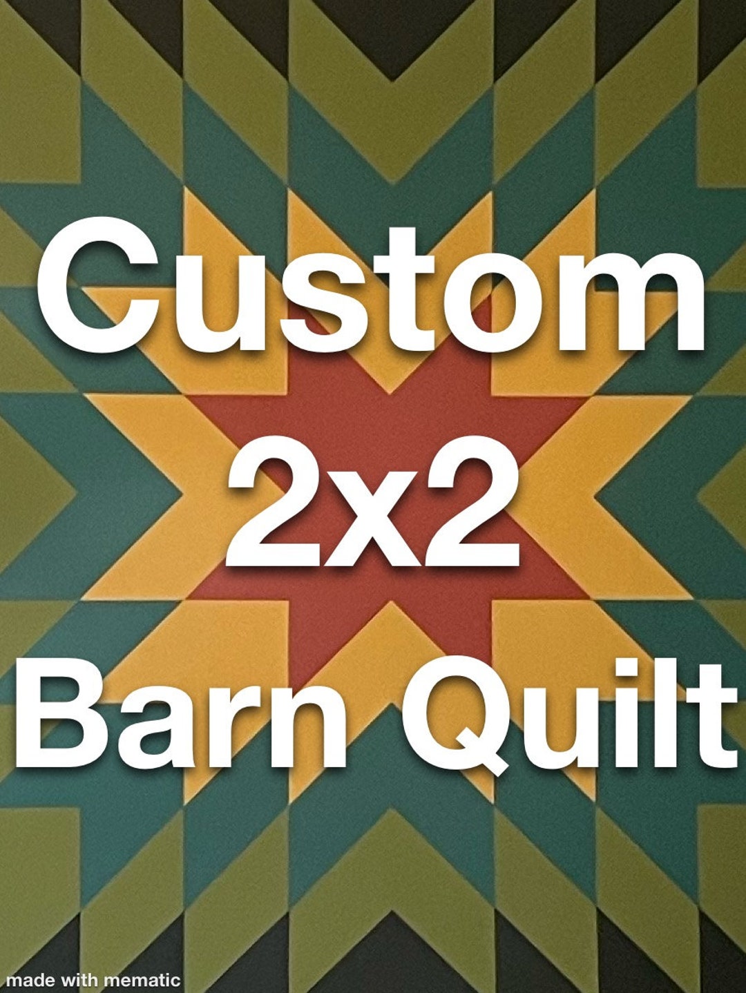 Custom Design 2x2 Framed Barn Quilt for Indoors or Outdoors - Etsy