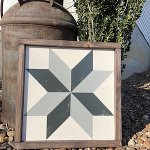 Handmade 1x1 outdoor barn quilt