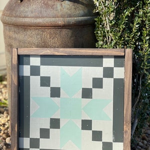 Handmade 1x1 outdoor Barn Quilt