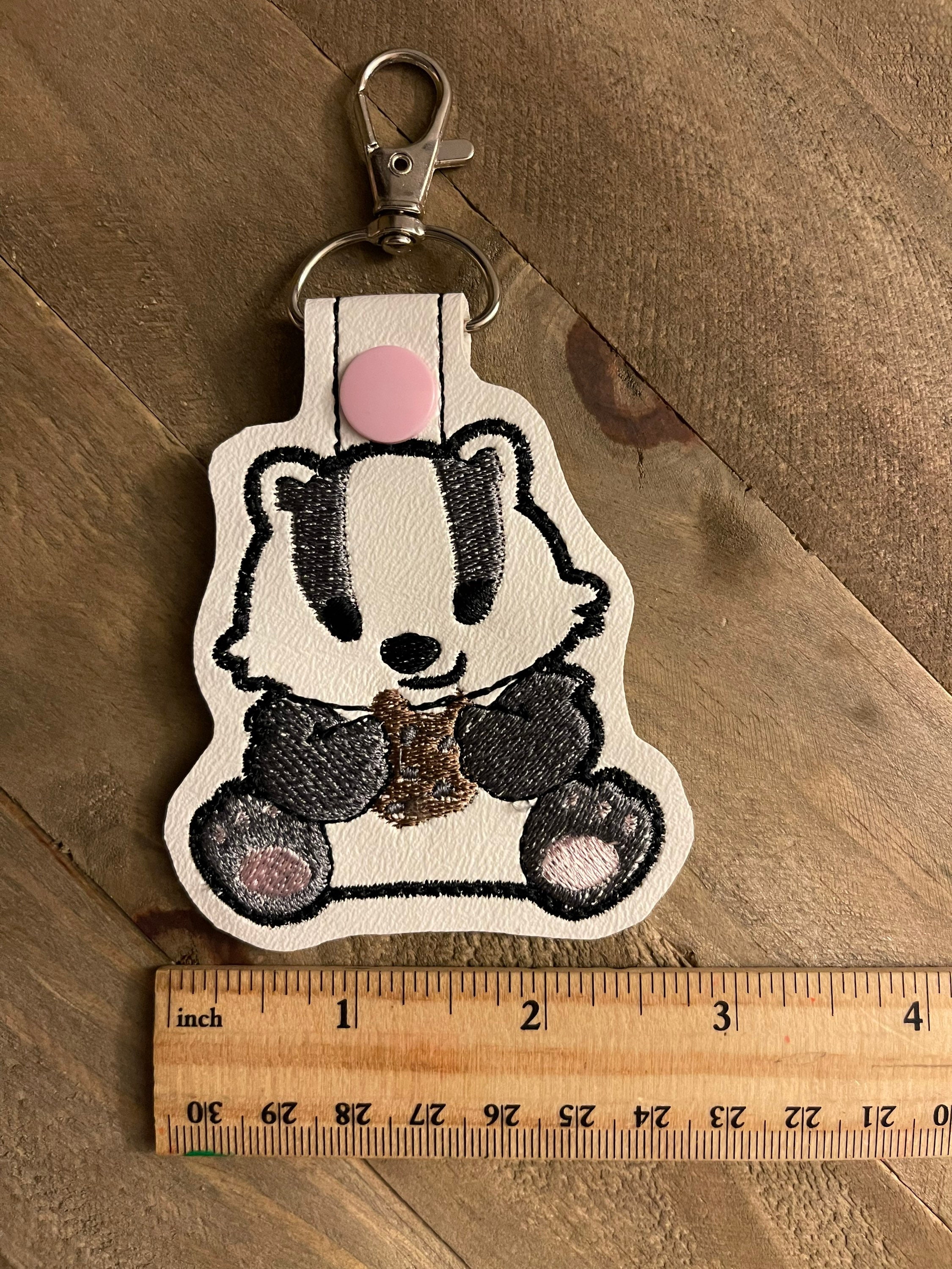 Honey Badger Keychain/key Fob Etsy