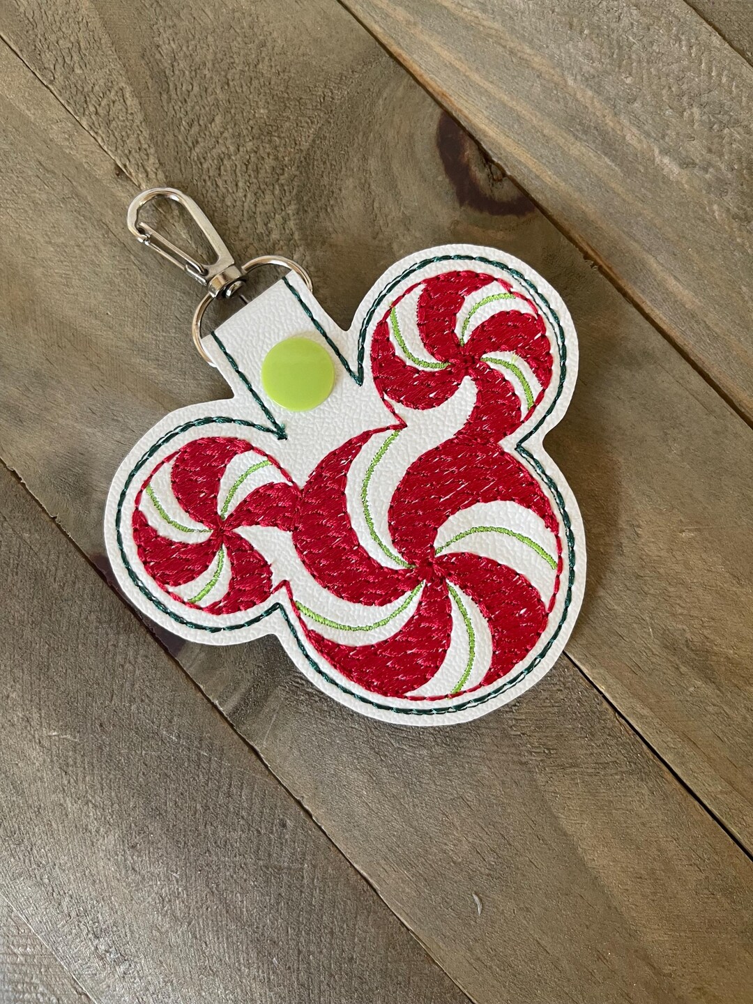 Peppermint Mouse Themed Keychain/key Fob - Etsy