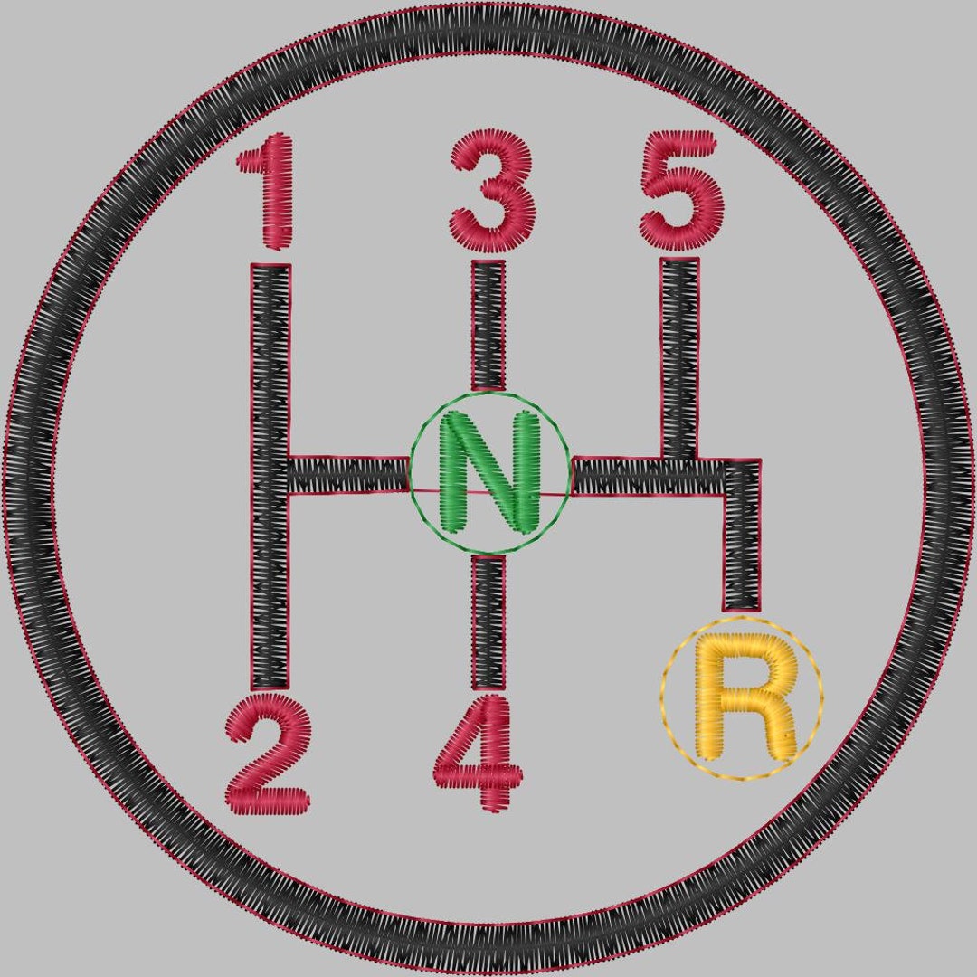Vintage Manual Shifter Embroidery Files - Etsy