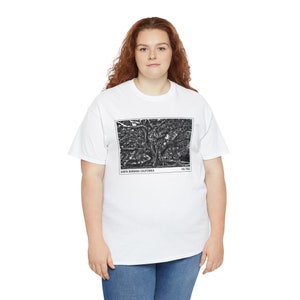 Santa Barbara California Fig Tree on Unisex Heavy Cotton Tee