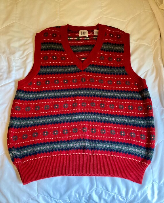 Mens Vintage gap sweater vest