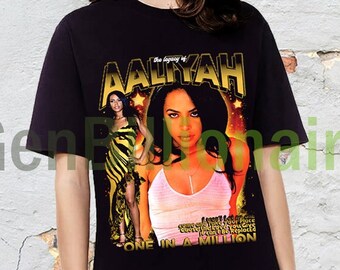 Aaliyah tshirt - Etsy Nederland