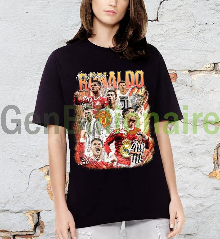 Discover CRISTIANO RONALDO Football Player Rap Hip Hop 90s Bootleg T Shirt