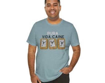Pura Vida-caine Tee, Tropical Vibes T-Shirt, Beach Life Shirt, Summer Vacation Top, Coastal Wear, Vacation Clothing