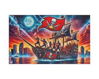 Tampa Bay Buccaneers Flag, Official Team Colors, Perfect for Tailgates, Home Decor, Your Boat, or Game Day