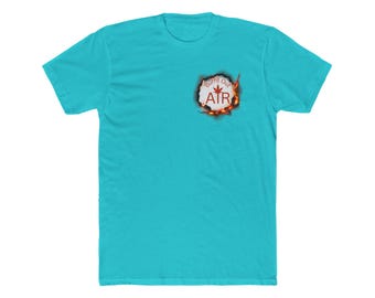 Front ONLY with FLAMES. Burnt Out Air t-shirt: The Coolest Air Conditioning T-shirt