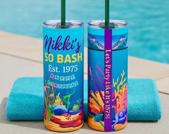 CUSTOM 20 oz Tumbler - tell me what name, occasion and graphic that you want on it, birthday, wedding, anniversary, Christmas present