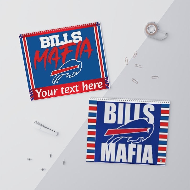 CUSTOMIZABLE Buffalo Bills Mafia 2024 Wall Calendar Etsy