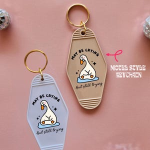 Goose Keychain, Silly Goose, Trendy Keychain, Key Holder, Key Accessory, Cute Keychain, Personalized Gift, Traveler Gift,