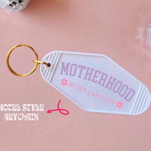 Motel Style Keychain, Trendy Keychain, Key Holder, Key Accessory, Cute Keychain, Personalized Gift, Traveler Gift,
