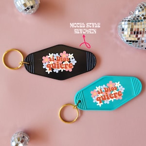 Motel Style Keychain, Trendy Keychain, Key Holder, Key Accessory, Cute Keychain, Personalized Gift, Traveler Gift,