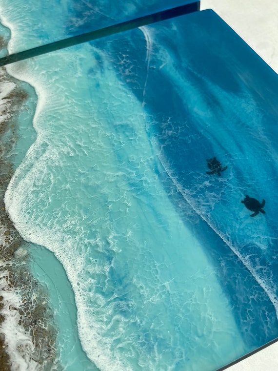 Custom, Made to Order, Cornhole Sets! Ocean Waves,shoreline