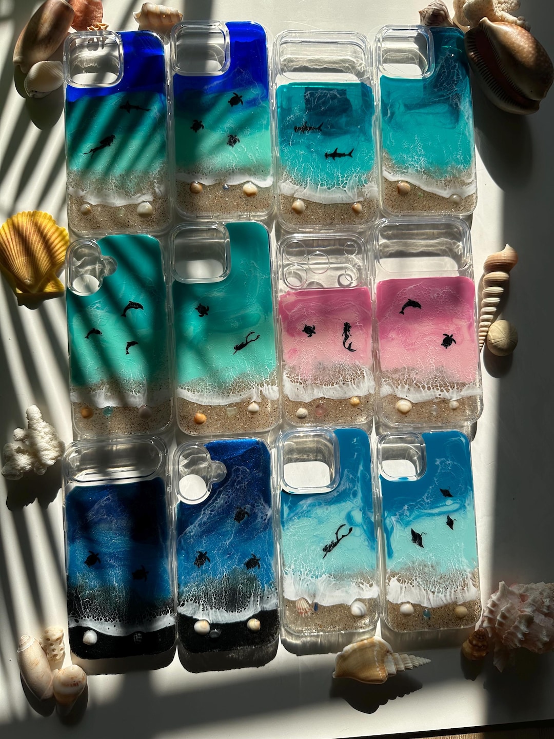 Ocean Wave Design Custom iPhone and Samsung Phone Cases. Sharks, Sea ...