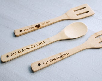 Bamboo Wood Salad Spoon