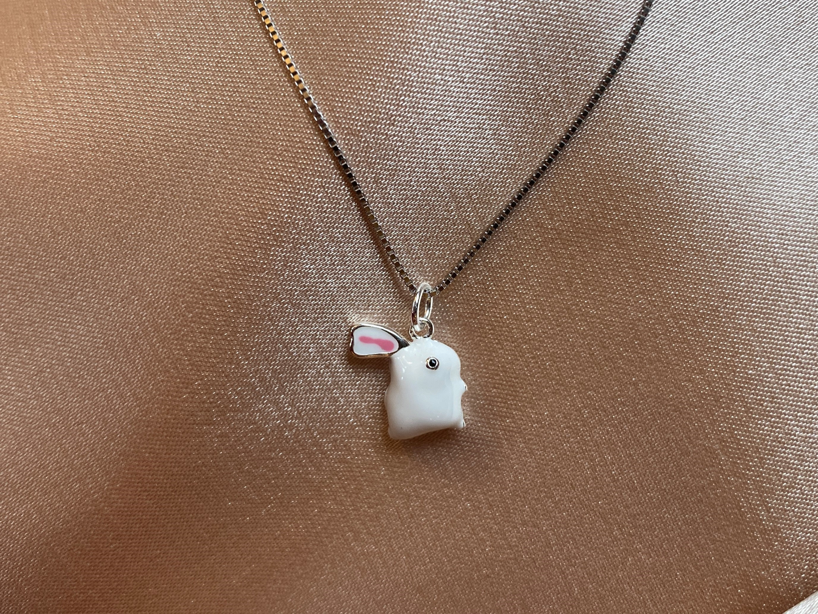 その他 SooyaStudio Rabbit Ban Pendant 925Silver 925 Sterling Silver Bunny Necklace - Etsy