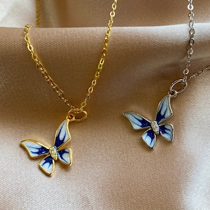 925 Sterling Silver Butterfly Necklace