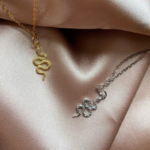 925 Sterling Silver Snake Necklace