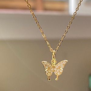925 Sterling Silver Butterfly Necklace