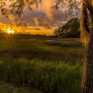 Tranquil Marsh Sunset Hilton Head Low Country Splendor