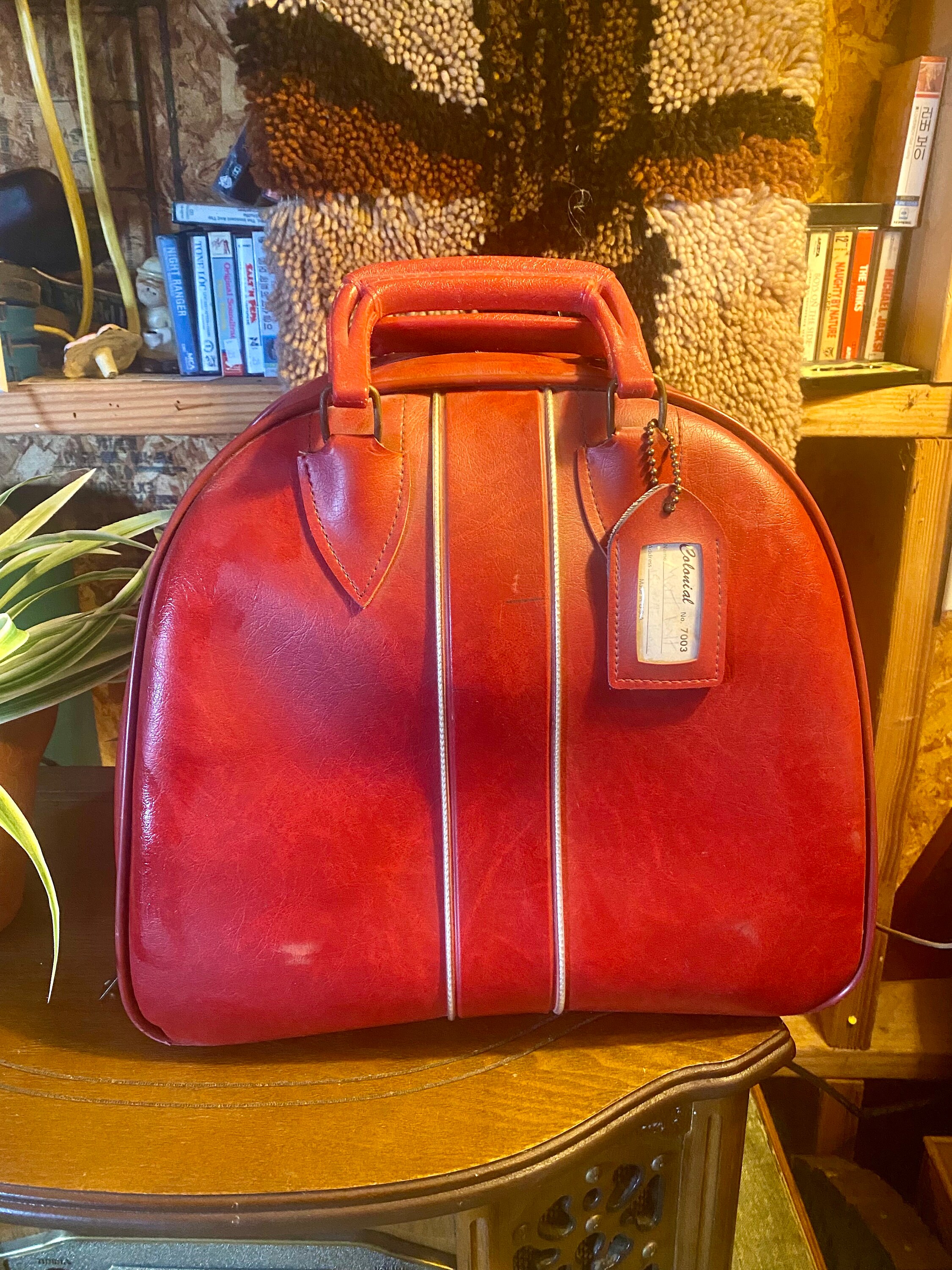 Vintage Orange Bowling Bag Vintage Brunswick Bowling Ball Bag