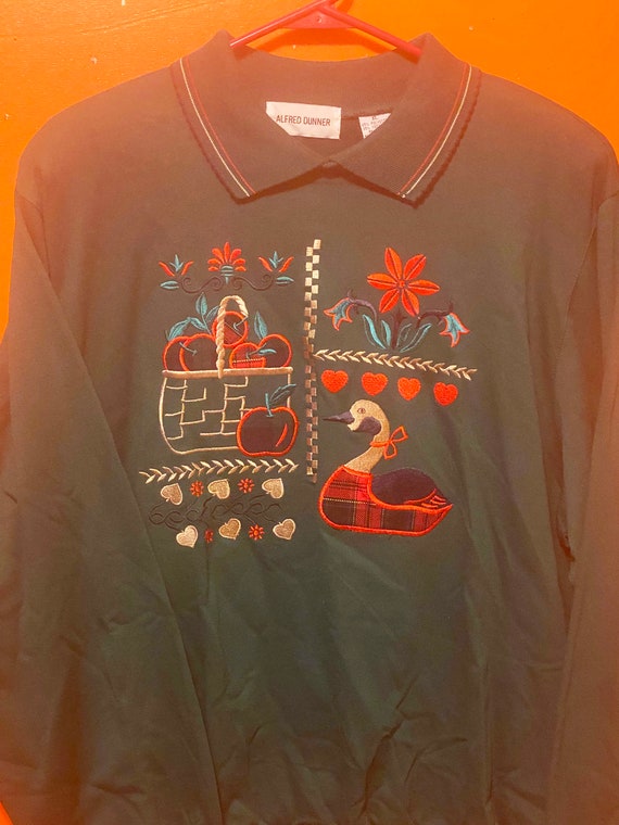 SALE 1990's Grandmacore Holiday Grandma sweater -… - image 2