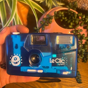 Cámara LeClic rara - Azul claro - Principios de los 90 - Probada y funciona