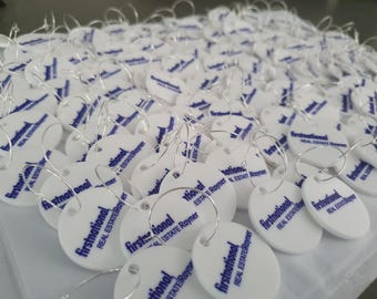 Etiquetas acrílicas corporativas para bebidas, dijes para copas con tallo con impresión UV, regalos para despedidas de soltera, etiquetas para bebidas, etiquetas para copas de cóctel, etiquetas para fiestas