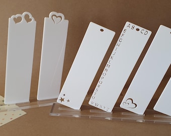 Marcapáginas acrílicos en blanco, marcadores para manualidades, marcadores para sublimación, regalos para profesores, ideas para manualidades
