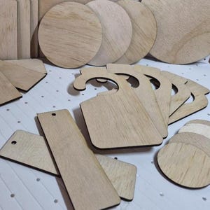Separadores de armario de madera cortados con láser, para decorar o hacer manualidades, organizadores de ropa DIY, organizadores de armario.