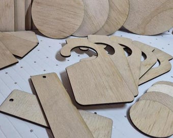 Separadores de armario de madera cortados con láser, para decorar o hacer manualidades, organizadores de ropa DIY, organizadores de armario.
