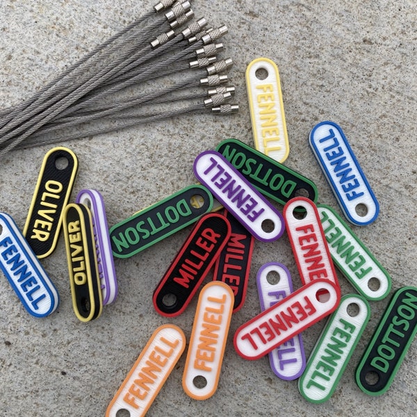 Personalized 3D Printed Tags - Luggage, Nametag, Special Occasion