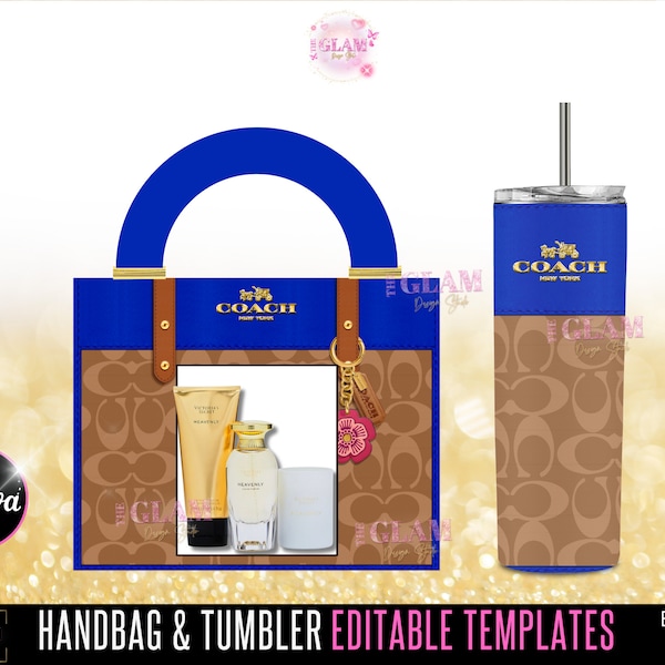 Handbag Gift Box Template, Purse Template, DIY Purse Template, Designer Handbag Gift Box, Canva Template, PNG File, Vending Machine Luxury