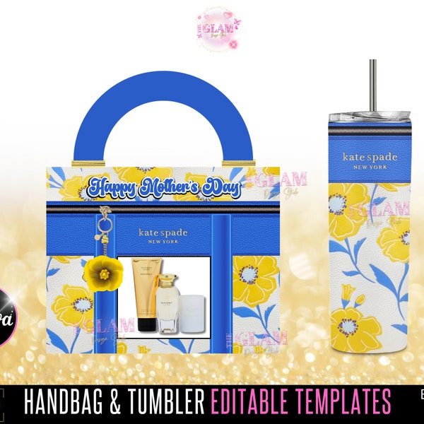 Handbag Gift Box Template, Purse Template, DIY Purse Template, Designer Handbag Gift Box, Canva Template, PNG File, Vending Machine Luxury