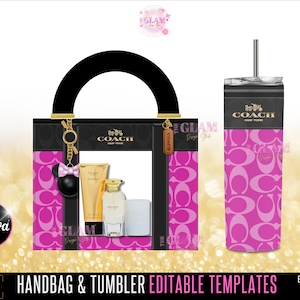 Handtasche Geschenkbox Vorlage, Geldbörse Vorlage, DIY Geldbörse Vorlage, Designer Handtasche Geschenkbox, Canva Vorlage, PNG Datei, Verkaufsautomat Luxus