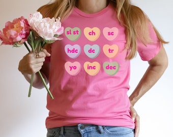 T-shirt for Crocheter, Funny Crochet Shirt, Valentines Day Crochet Shirt, Cute Crocheter T-shirt, Crocheting Shirt, Gift for Yarn Lover