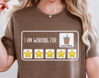 Special Education Teacher Shirt, Autism Teacher T-Shirt, Working for Iced Coffee, School Psychologist Tee, RBT Tshirt, BCBA Shirt, Sped Tee