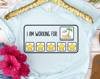 Special Education Teacher Shirt, Autism Teacher T-Shirt, Working for Summer Break, School Psychologist Tee, RBT Tshirt, BCBA Shirt, Sped Tee