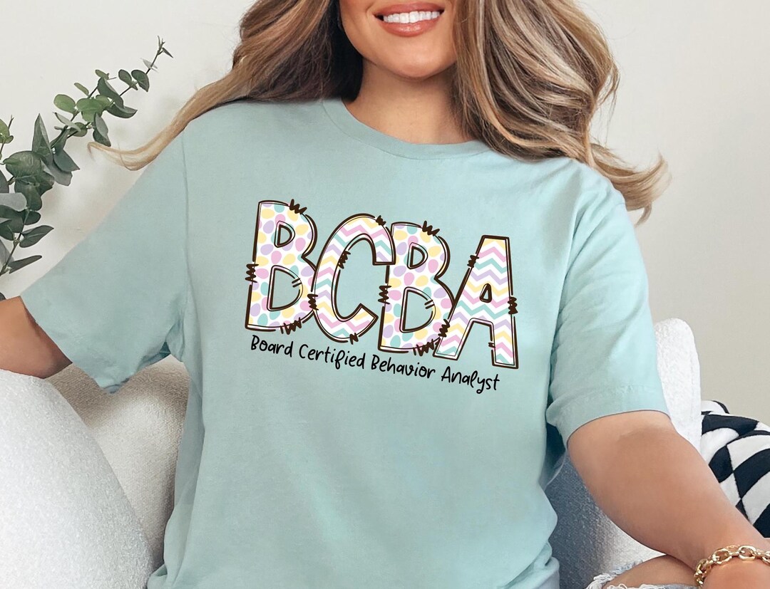 BCBA Shirt, Behavior Analyst Graphic Tee, Easter BCBA T-shirt, Aba ...