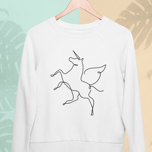 Unicorn Sweatshirt - Animal Sweatshirt - Fun Sweatshirt - Unicorn Gift