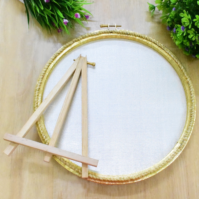 Lord Krishna Hands Flute & Feather. Handmade Hoop Art Etsy