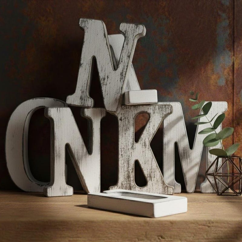 1/4 Wood Letters - Etsy UK