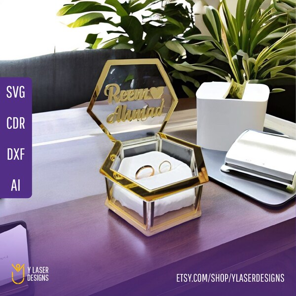 Mirror Card Box Etsy