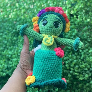 Crocheted Island Goddess Doll: Handmade Collectible