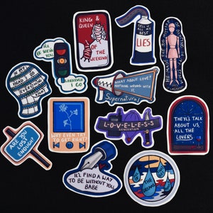 STICKERS |  Lorde 'Melodrama' album lyric inspired 12 pack