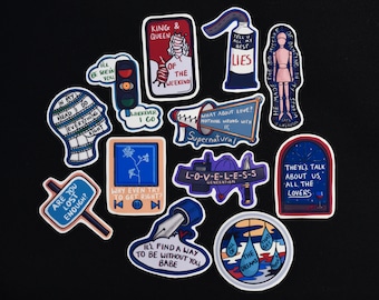 STICKERS |  Lorde 'Melodrama' album lyric inspired 12 pack